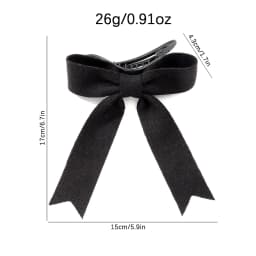 1pc Autumn and Winter Simple Woolen Knit Dovetail Bow Streamer Hair Claw Clip Hair Ornament is suitable for women to wear