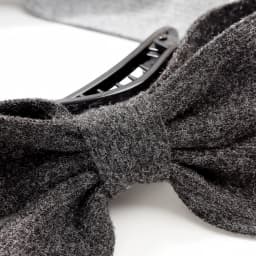 1pc Autumn and Winter Simple Woolen Knit Dovetail Bow Streamer Hair Claw Clip Hair Ornament is suitable for women to wear