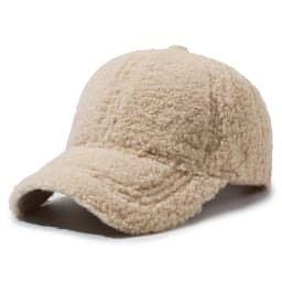 Autumn Winter Baseball Cap Women Artificial Lamb Wool Keep Warm Plush Sunshade Vintage Fashion Casual Solid Color Casquette Caps