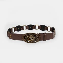 Western Cowgirl Cowboy Designer Belts For Women Retro Y2K Spliced Girdles Waistband Female Personality Round Trend Jeans Belt