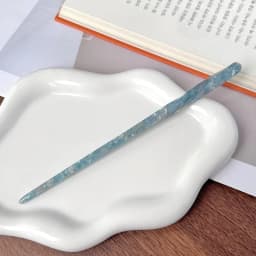 Korean FRANCE Simple One Word Long Plate Hairpin Vintage Flower Bud Hair Insert Ancient Hanfu Chopsticks Hairpin
