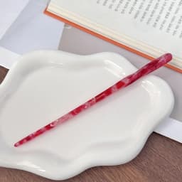 Korean FRANCE Simple One Word Long Plate Hairpin Vintage Flower Bud Hair Insert Ancient Hanfu Chopsticks Hairpin