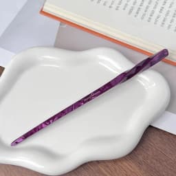 Korean FRANCE Simple One Word Long Plate Hairpin Vintage Flower Bud Hair Insert Ancient Hanfu Chopsticks Hairpin