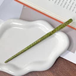 Korean FRANCE Simple One Word Long Plate Hairpin Vintage Flower Bud Hair Insert Ancient Hanfu Chopsticks Hairpin
