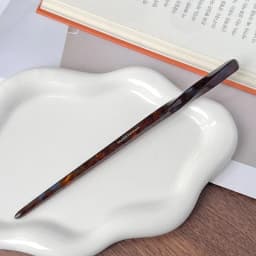 Korean FRANCE Simple One Word Long Plate Hairpin Vintage Flower Bud Hair Insert Ancient Hanfu Chopsticks Hairpin