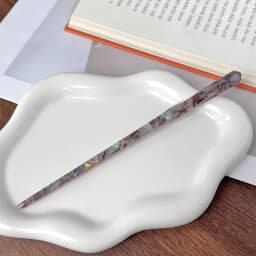 Korean FRANCE Simple One Word Long Plate Hairpin Vintage Flower Bud Hair Insert Ancient Hanfu Chopsticks Hairpin