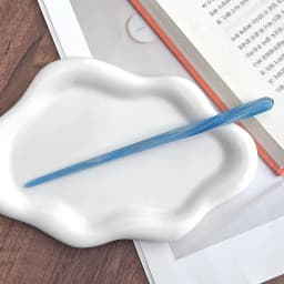 Korean FRANCE Simple One Word Long Plate Hairpin Vintage Flower Bud Hair Insert Ancient Hanfu Chopsticks Hairpin
