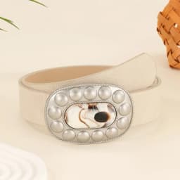 New Exaggerated Fashion Sweet Girl Belt Women's Light Luxury High End Versatile Women's Belt Needle Buckle Decorative Jeans Belt
