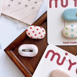Korean Style Sweet Fabric Teardrop Baby Hair Clips for Girls Anti-Slip Bangs Barrettes Polka Dot Hair Accessories