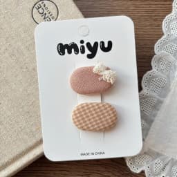 Korean Style Sweet Fabric Teardrop Baby Hair Clips for Girls Anti-Slip Bangs Barrettes Polka Dot Hair Accessories