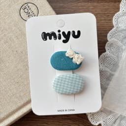 Korean Style Sweet Fabric Teardrop Baby Hair Clips for Girls Anti-Slip Bangs Barrettes Polka Dot Hair Accessories