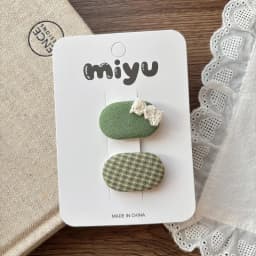 Korean Style Sweet Fabric Teardrop Baby Hair Clips for Girls Anti-Slip Bangs Barrettes Polka Dot Hair Accessories