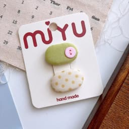 Korean Style Sweet Fabric Teardrop Baby Hair Clips for Girls Anti-Slip Bangs Barrettes Polka Dot Hair Accessories