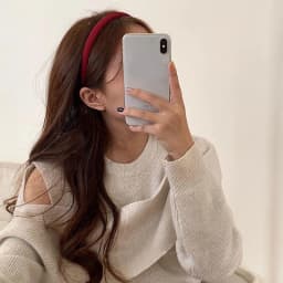 Korean Style Classic All-match Wine Red Hair Band Red Thin Headband Vintage Fashion Hair Hoops For Women Girls Hair Accessories