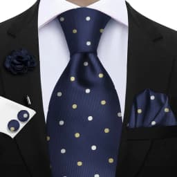 Luxury Mens Purple Yellow Grey Ties Floral Ties Plaid Striped NeckTie Pocket Square Cufflinks Brooch Set Men's Wedding Party Tie