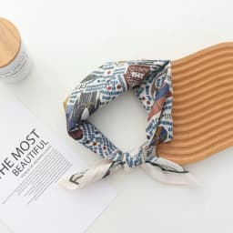 Pure Cotton Hand Towel Floral Bag Korean Style Retro 55CM Square Scarf Headscarf Women's Summer Good Match Scarf Outer Wear