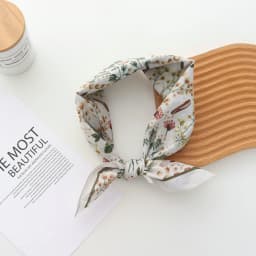 Pure Cotton Hand Towel Floral Bag Korean Style Retro 55CM Square Scarf Headscarf Women's Summer Good Match Scarf Outer Wear