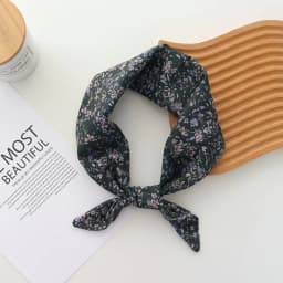Pure Cotton Hand Towel Floral Bag Korean Style Retro 55CM Square Scarf Headscarf Women's Summer Good Match Scarf Outer Wear