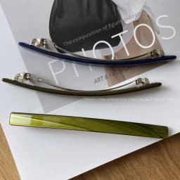 Leaf Fritillaria Korean Refreshing Fruit Green One line Clip Spring Clip Short Hair Horse Tail Hair Clip French Princess Head