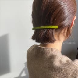 Leaf Fritillaria Korean Refreshing Fruit Green One line Clip Spring Clip Short Hair Horse Tail Hair Clip French Princess Head