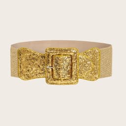 Fashion Wide Stretch Waistband with Square Buckle Casual Waist Belts Punk Style Waist Strap for Women