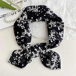 55cm Laies Headband Cotton Linen Square Scarf Women Korean College Girls Fashion Spring Autumn New Style Elegant Neck Scarves