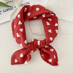 55cm Laies Headband Cotton Linen Square Scarf Women Korean College Girls Fashion Spring Autumn New Style Elegant Neck Scarves