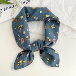 55cm Laies Headband Cotton Linen Square Scarf Women Korean College Girls Fashion Spring Autumn New Style Elegant Neck Scarves