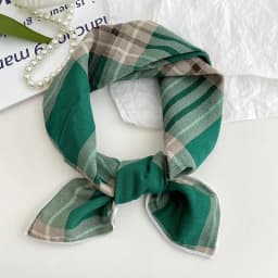 55cm Laies Headband Cotton Linen Square Scarf Women Korean College Girls Fashion Spring Autumn New Style Elegant Neck Scarves