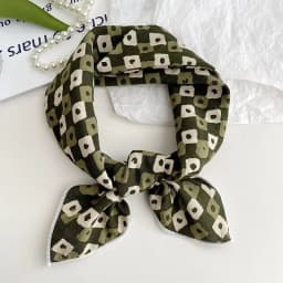55cm Laies Headband Cotton Linen Square Scarf Women Korean College Girls Fashion Spring Autumn New Style Elegant Neck Scarves