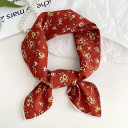 55cm Laies Headband Cotton Linen Square Scarf Women Korean College Girls Fashion Spring Autumn New Style Elegant Neck Scarves