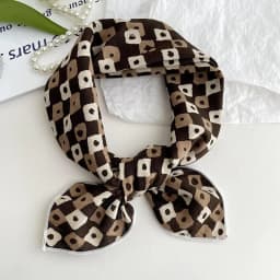 55cm Laies Headband Cotton Linen Square Scarf Women Korean College Girls Fashion Spring Autumn New Style Elegant Neck Scarves