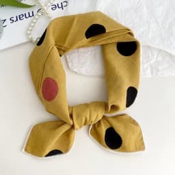 55cm Laies Headband Cotton Linen Square Scarf Women Korean College Girls Fashion Spring Autumn New Style Elegant Neck Scarves