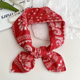 55cm Laies Headband Cotton Linen Square Scarf Women Korean College Girls Fashion Spring Autumn New Style Elegant Neck Scarves