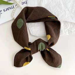 55cm Laies Headband Cotton Linen Square Scarf Women Korean College Girls Fashion Spring Autumn New Style Elegant Neck Scarves