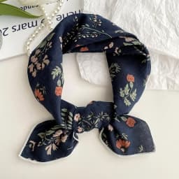 55cm Laies Headband Cotton Linen Square Scarf Women Korean College Girls Fashion Spring Autumn New Style Elegant Neck Scarves