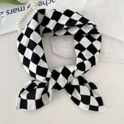 55cm Laies Headband Cotton Linen Square Scarf Women Korean College Girls Fashion Spring Autumn New Style Elegant Neck Scarves