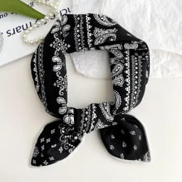 55cm Laies Headband Cotton Linen Square Scarf Women Korean College Girls Fashion Spring Autumn New Style Elegant Neck Scarves