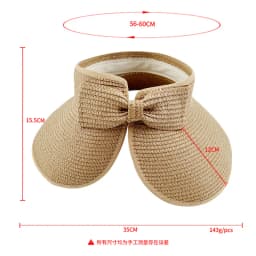 New Women Summer Visors Hat Foldable Sun Hat Wide Large Brim Beach Hats Straw Hat Chapeau Femme Beach UV Protection Cap