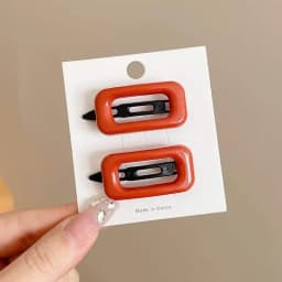 2pcs Girls Sweet Cute Hairpins Hair Clips Square Hair Side Bangs Clip Barrettes Makeup Tools Women Headwear Hair Accessories