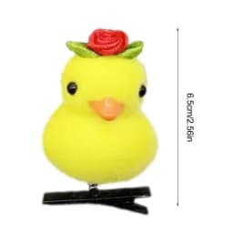 10Pcs/Lot Cartoon Funny And Cute Children 3D Little Yellow Duck Hairpin Fashion DIY Clip Accessories Party Gifts