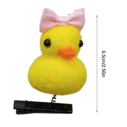 10Pcs/Lot Cartoon Funny And Cute Children 3D Little Yellow Duck Hairpin Fashion DIY Clip Accessories Party Gifts