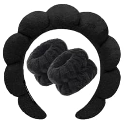 3Pcs Wash Face Headband for Women Sponge Headbands Wrist Strap Makeup Bubble Soft Hairband Girls Hair Accessories Headwear