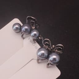 2pcs/set Mini Imitation Pearl Hair Claws For Women Girls Hair Clip Pins Fashionable Metal Grab Clips Gifts Hair Accessories