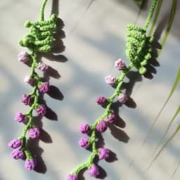 Handmade Original Design Ins Style with Fairy Skirt Mori Nymph Literary Hook Woven Wisteria Dream Romantic Belt Knitted Headband