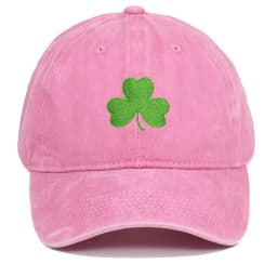 Ireland Green Baseball Cap Retro Clover Embroidered Sunscreen Hat for Men And Women Trendy Couple Duckbill Cap