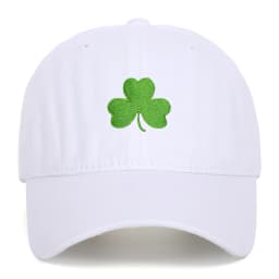 Ireland Green Baseball Cap Retro Clover Embroidered Sunscreen Hat for Men And Women Trendy Couple Duckbill Cap