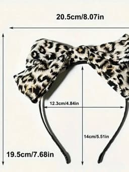 1/3pcs Fashion Leopard print bow Hairbands For Women Girls Party Hair Accessories