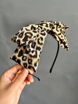 1/3pcs Fashion Leopard print bow Hairbands For Women Girls Party Hair Accessories