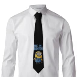 Personalized Despicable Me M-Miniones- Anime Necktie Men's Silk Neck Tie for Office